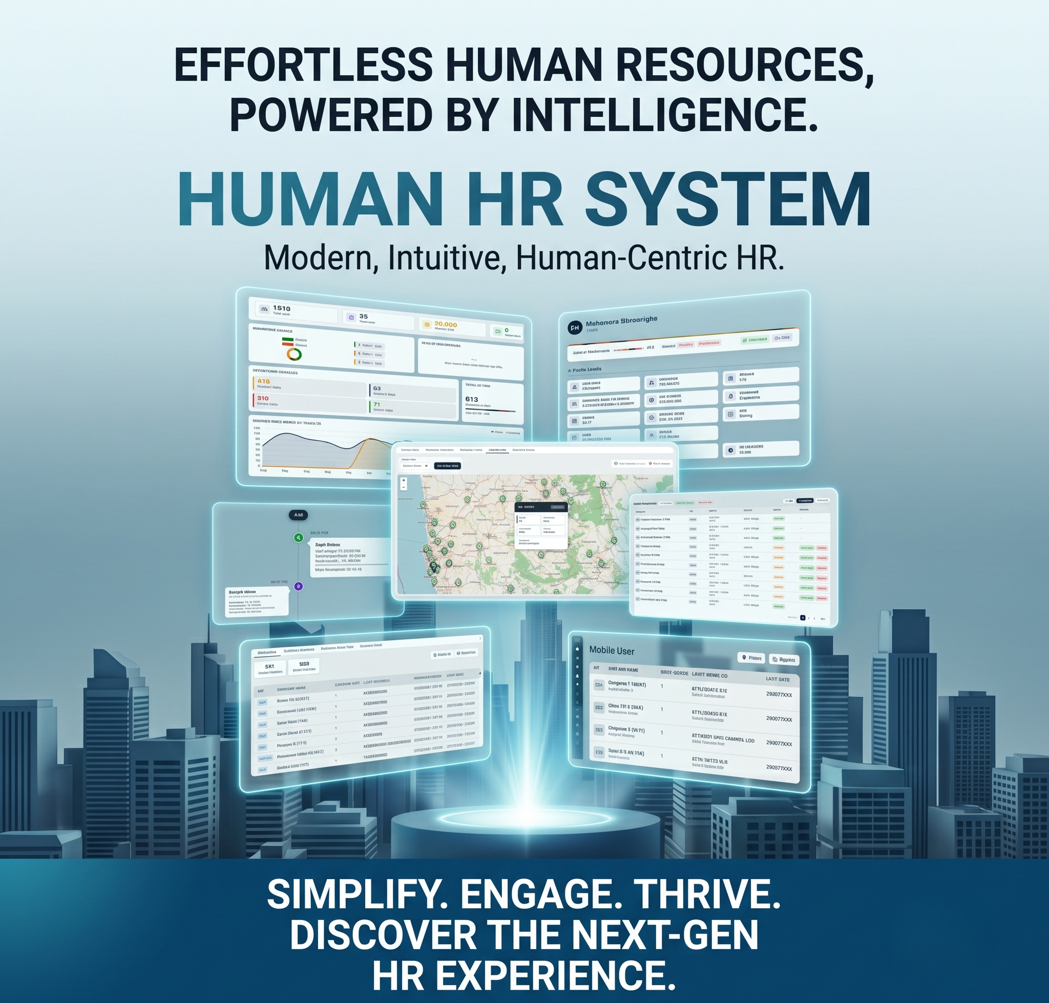 Human HRIS Dashboard Preview
